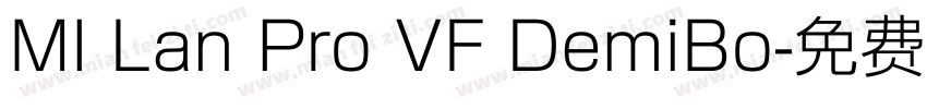 MI Lan Pro VF DemiBo字体转换
